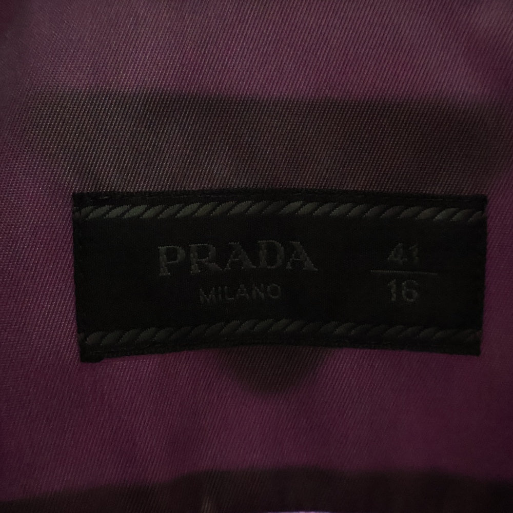 PRADA(プラダ) 24AW Re Nylon ナイロン 長袖ボタンシャツ パープル UCN572 S000 1WQ8