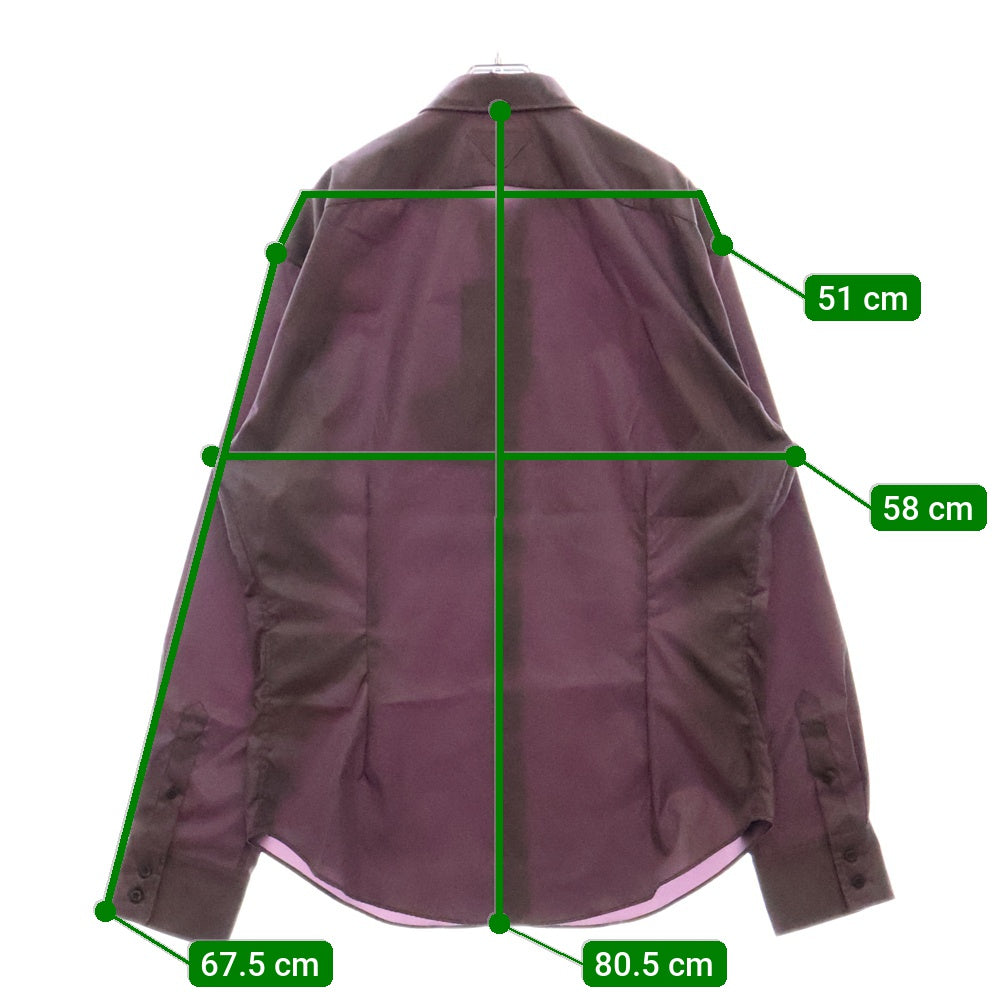 PRADA(プラダ) 24AW Re Nylon ナイロン 長袖ボタンシャツ パープル UCN572 S000 1WQ8