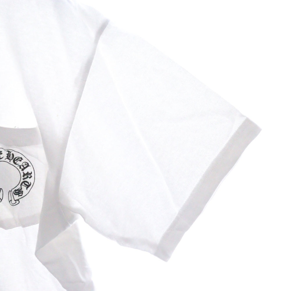 CHROME HEARTS(クロムハーツ) OLD Back Cross TEE オールドモデル バッククロス ネックロゴプリント 半袖Tシャツ カットソー ホワイト