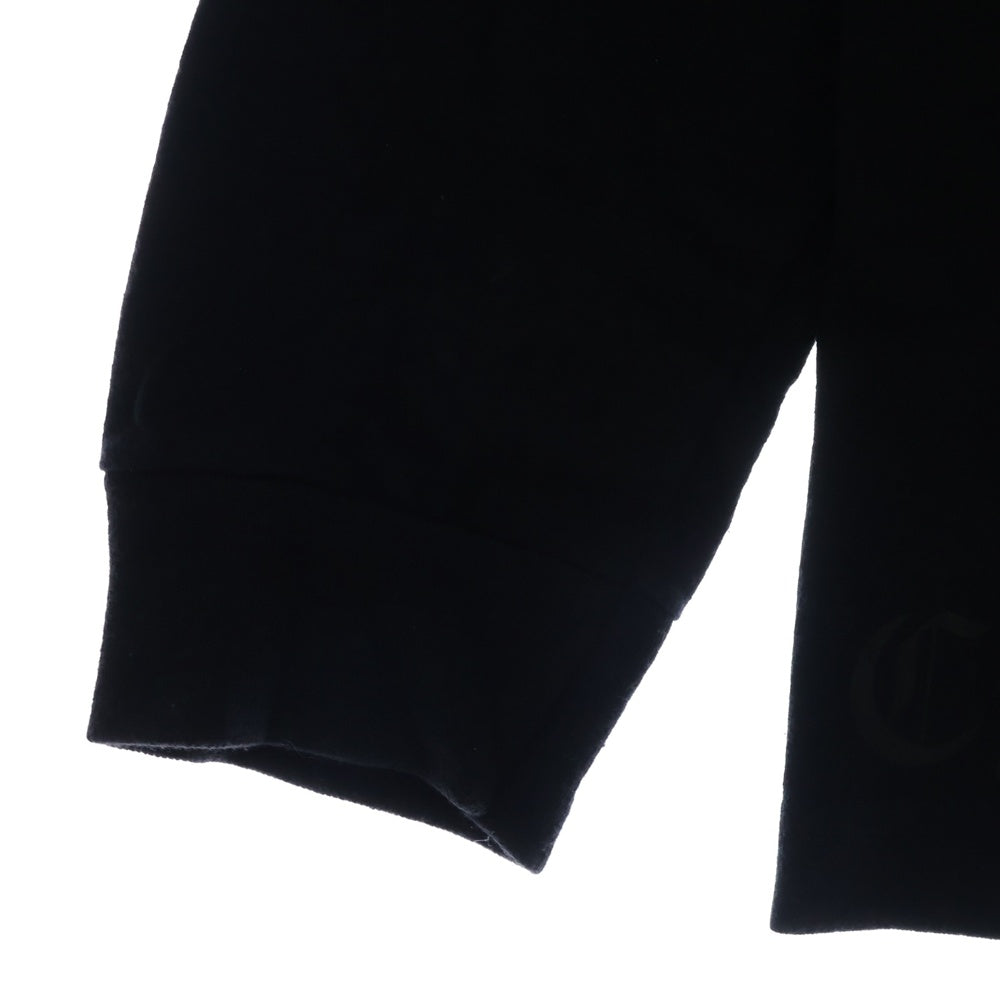 CHROME HEARTS(クロムハーツ) OLD SCROLL LABEL DAGGER CHプラス スクロールラベル ダガー ロゴプリント 長袖Tシャツカットソー ブラック