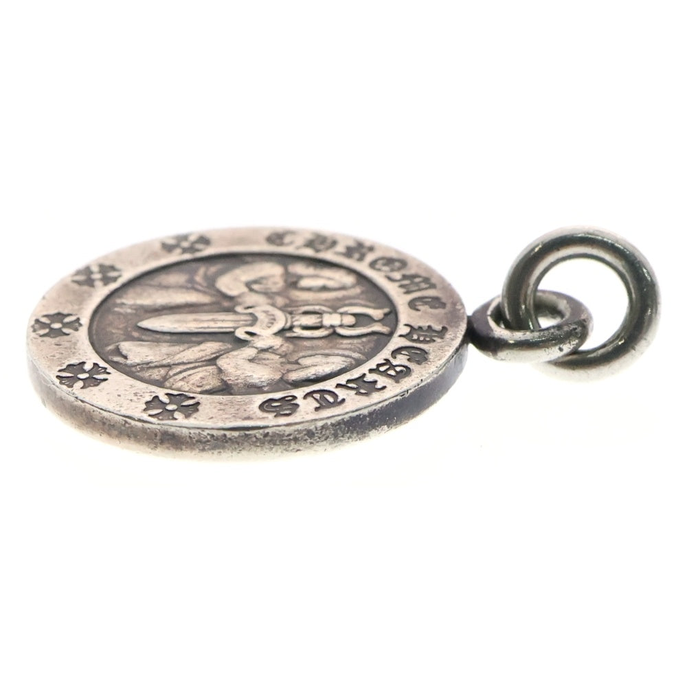 CHROME HEARTS(クロムハーツ) CHRM ANGL MDL エンジェルメダルチャーム V2 シルバーネックレストップ