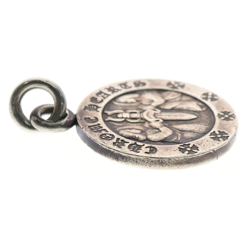 CHROME HEARTS(クロムハーツ) CHRM ANGL MDL エンジェルメダルチャーム V2 シルバーネックレストップ