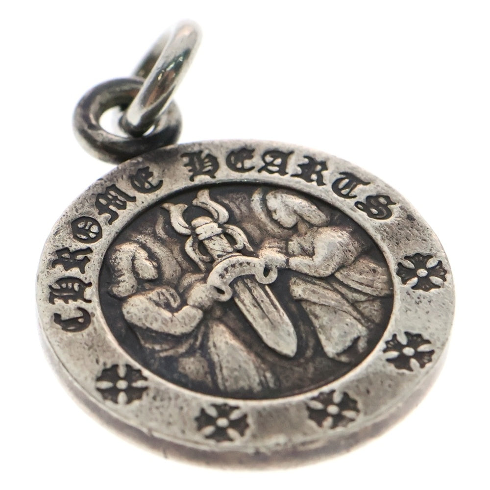 CHROME HEARTS(クロムハーツ) CHRM ANGL MDL エンジェルメダルチャーム V2 シルバーネックレストップ