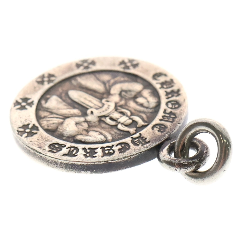 CHROME HEARTS(クロムハーツ) CHRM ANGL MDL エンジェルメダルチャーム V2 シルバーネックレストップ