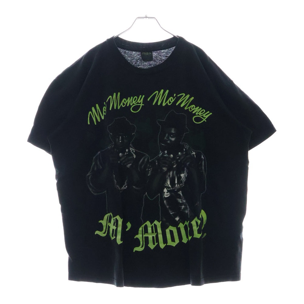 VINTAGE(ヴィンテージ) 90s Mo Money モマネー フロントプリント クルーネック 半袖Tシャツ ブラック