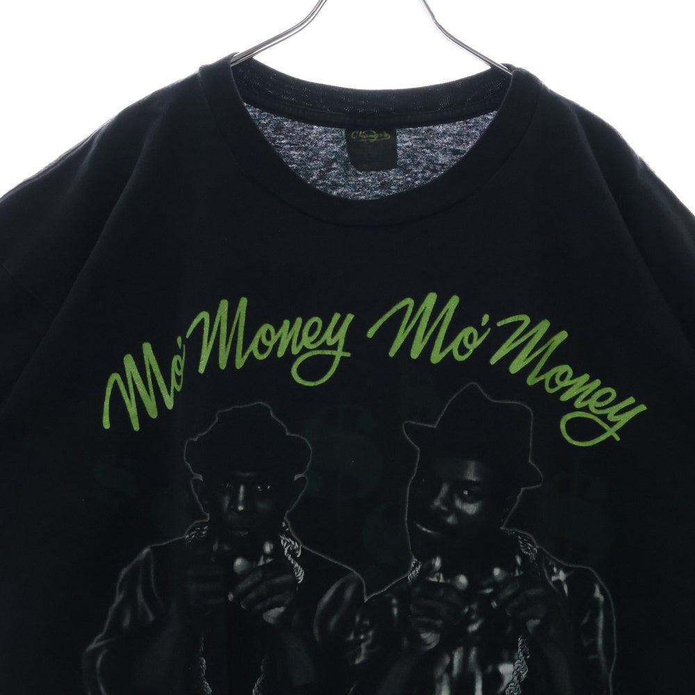 VINTAGE(ヴィンテージ) 90s Mo Money モマネー フロントプリント クルーネック 半袖Tシャツ ブラック