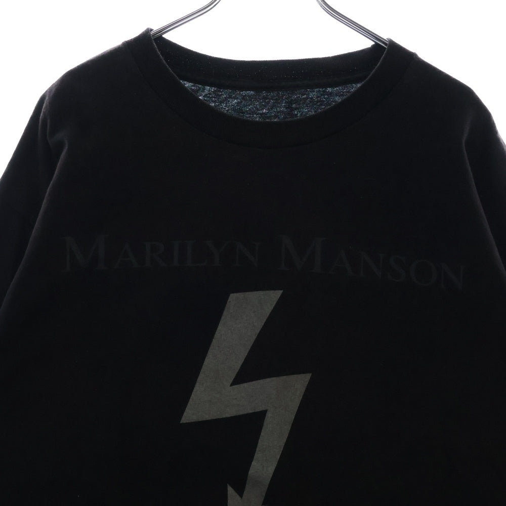 VINTAGE(ヴィンテージ) 90s MARILYN MANSON マリリンマンソン ARROW LOGO L/S TEE アロー ロゴ ロングスリーブ 長袖Tシャツ ブラック