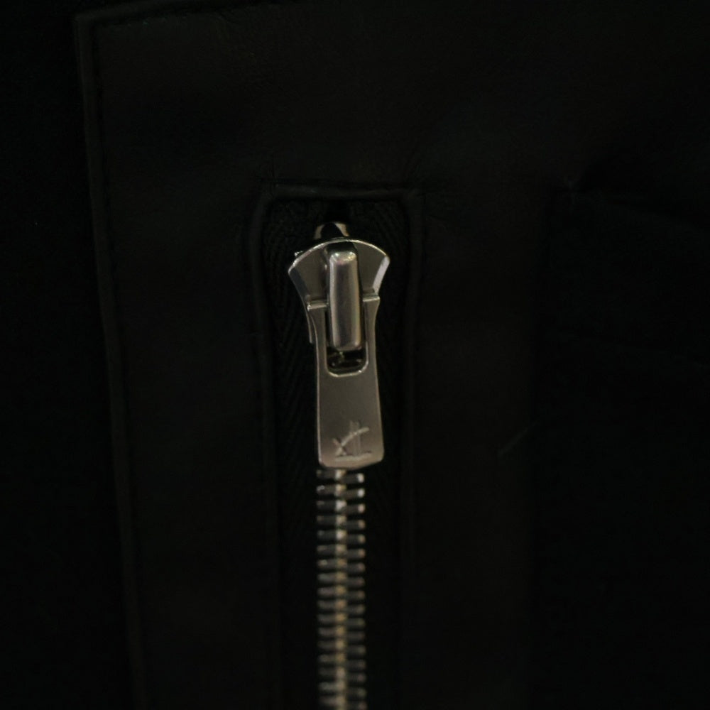 COLUMN(コラム) レザーパッチポケット クルーネックTシャツ 42-230-13-060005 ブラック