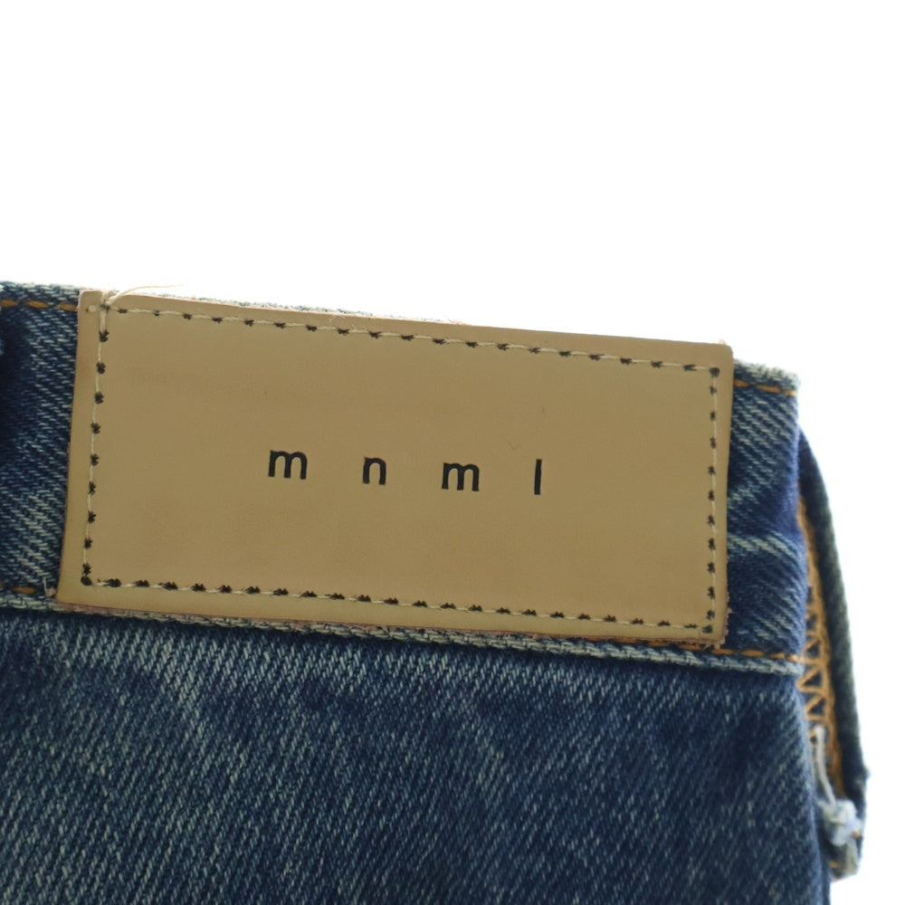 MNML(ミニマル) 再構築 フレアデニム ペインターパンツ インディゴ