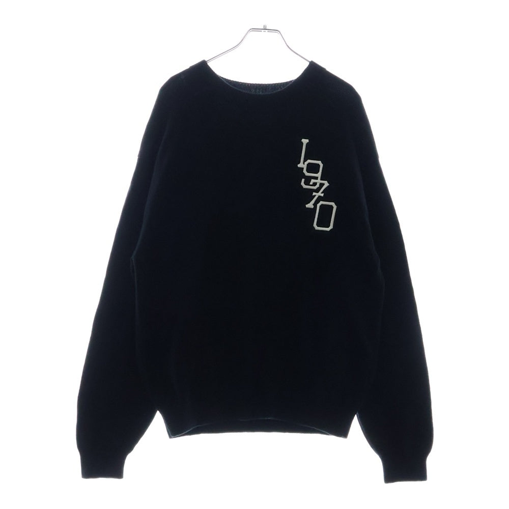 KENZO(ケンゾー) Varsity Tiger Long Sleeve バーシティタイガー ロゴ刺繍 ニットセーター FD65PU3163BK ブラック