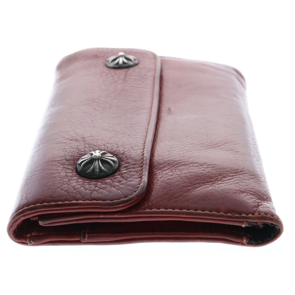 CHROME HEARTS(クロムハーツ) WAVE NOVELTY WALLET クロスボール ウェーブウォレット 財布 レッド