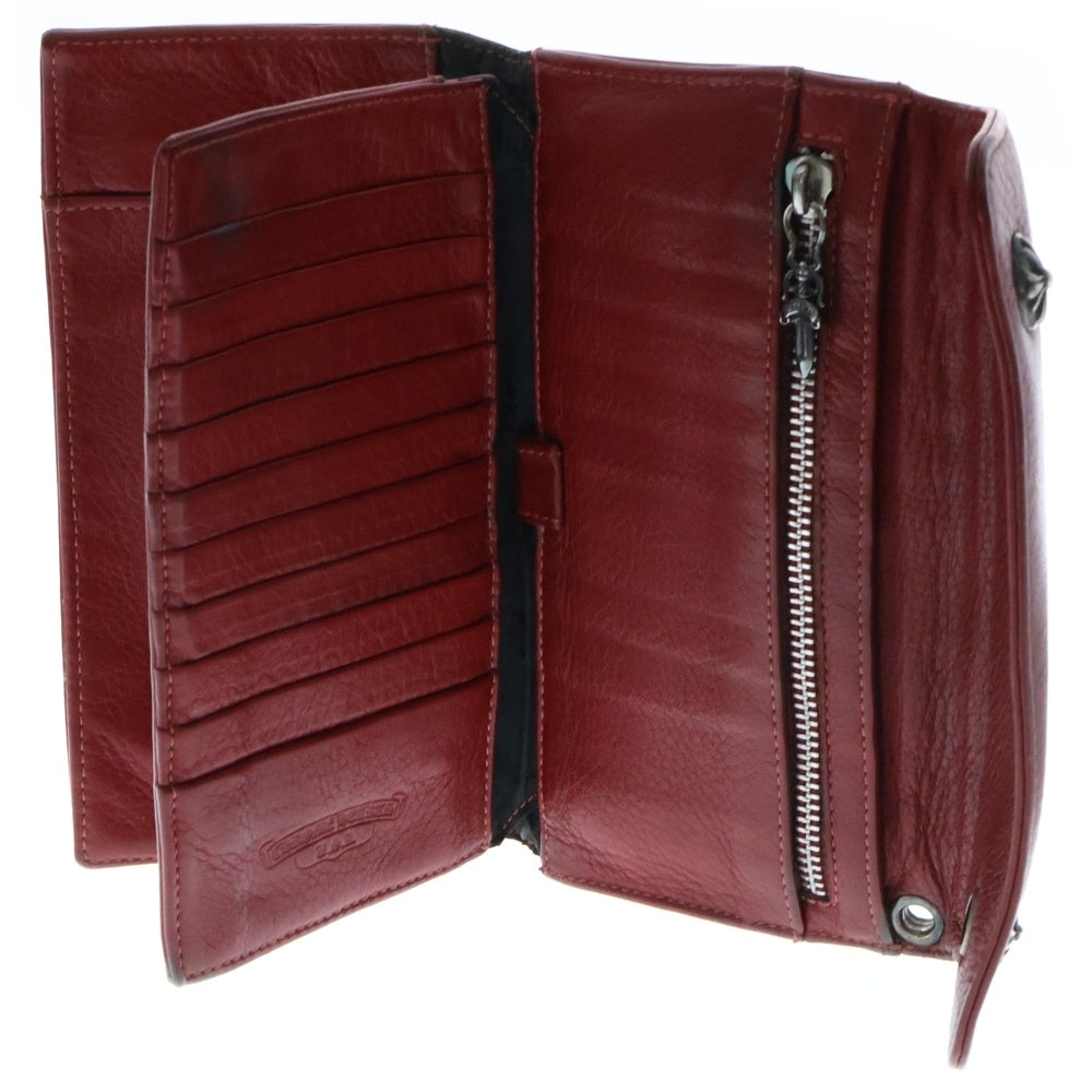 CHROME HEARTS(クロムハーツ) WAVE NOVELTY WALLET クロスボール ウェーブウォレット 財布 レッド