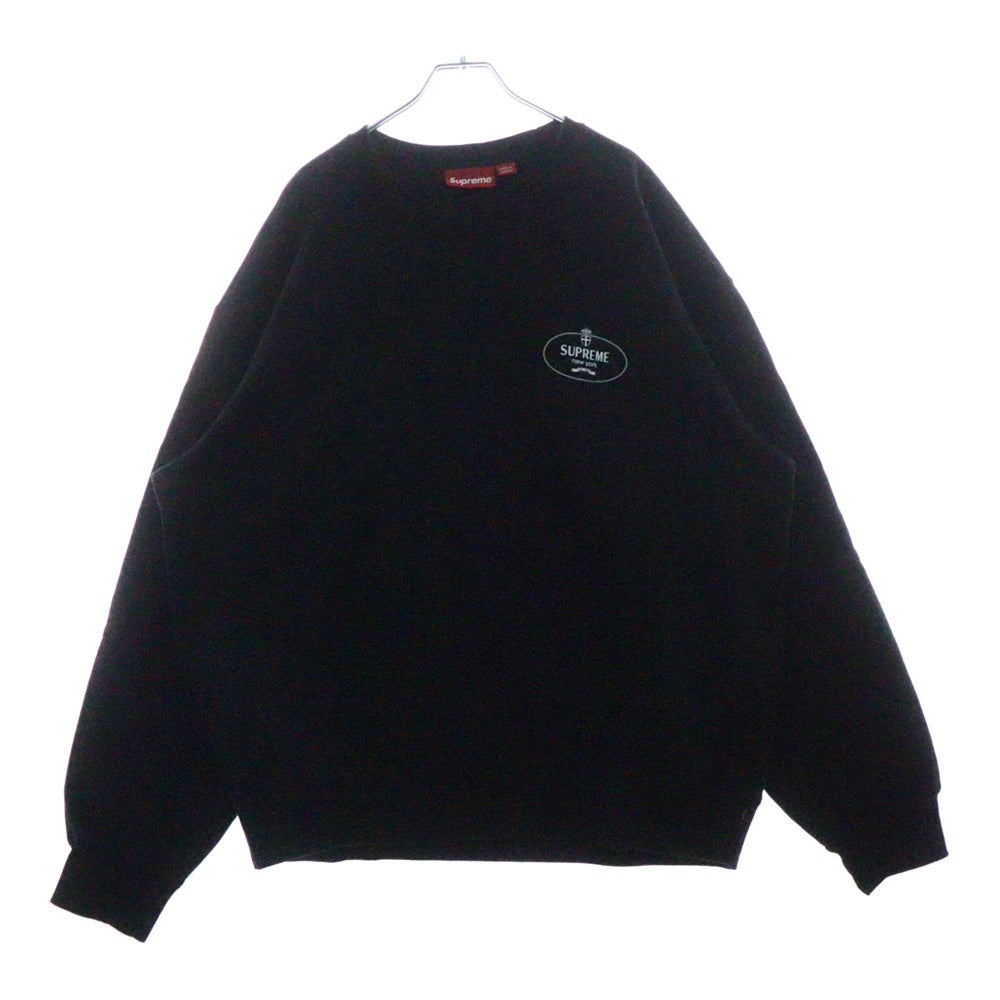 SUPREME(シュプリーム) 24AW Crest Crewneck クレストクルーネック スウェット ブラック