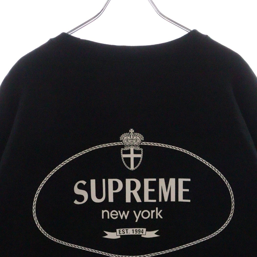 SUPREME(シュプリーム) 24AW Crest Crewneck クレストクルーネック スウェット ブラック