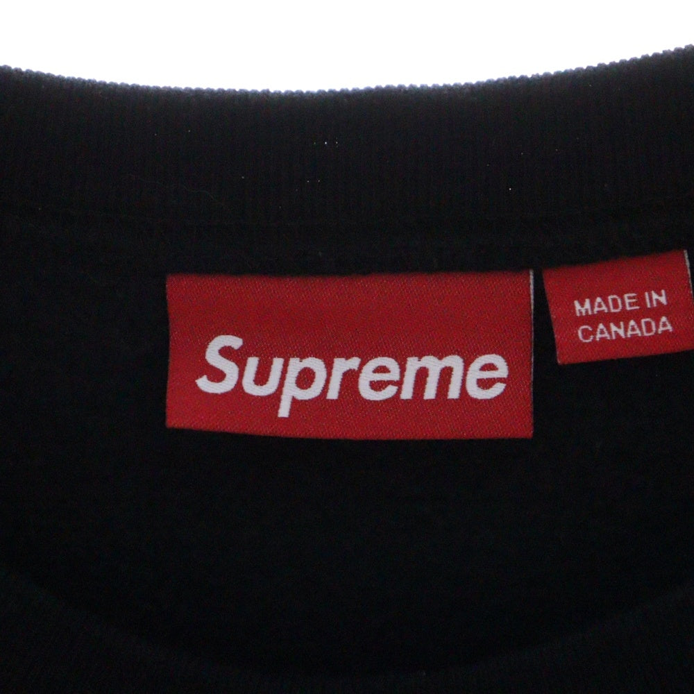 SUPREME(シュプリーム) 24AW Crest Crewneck クレストクルーネック スウェット ブラック