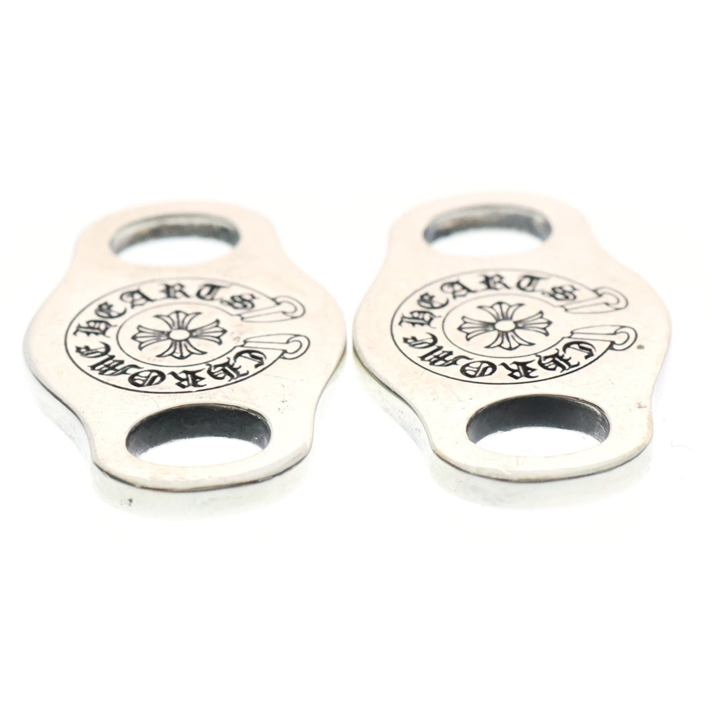 CHROME HEARTS(クロムハーツ) SHOELACE SET V1シューレース 2個セット ホースシュー シューレースストッパー シルバーデュブレ