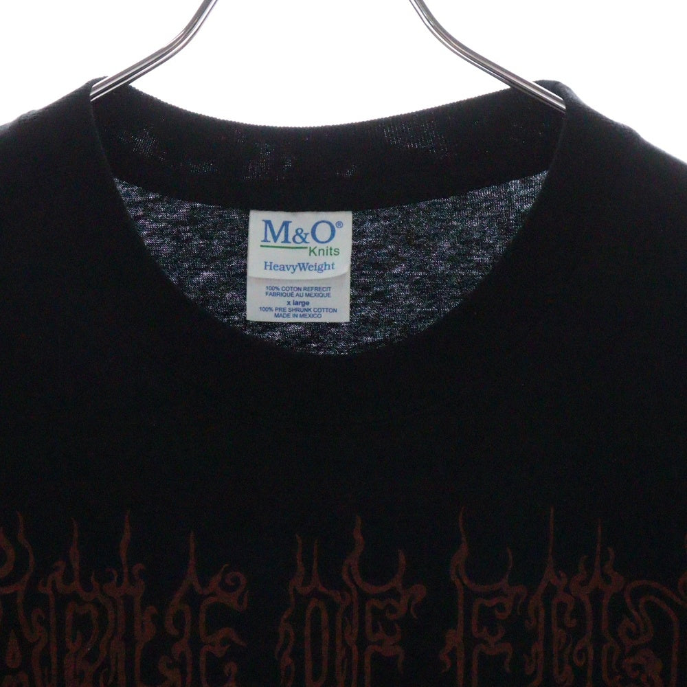 VINTAGE(ヴィンテージ) 90s CRADLE OF FILTH Vestal Masturbation T-Shirt ヴェスタル・マスターベーション 両面プリント クルーネック半袖Tシャツカットソー ブラック