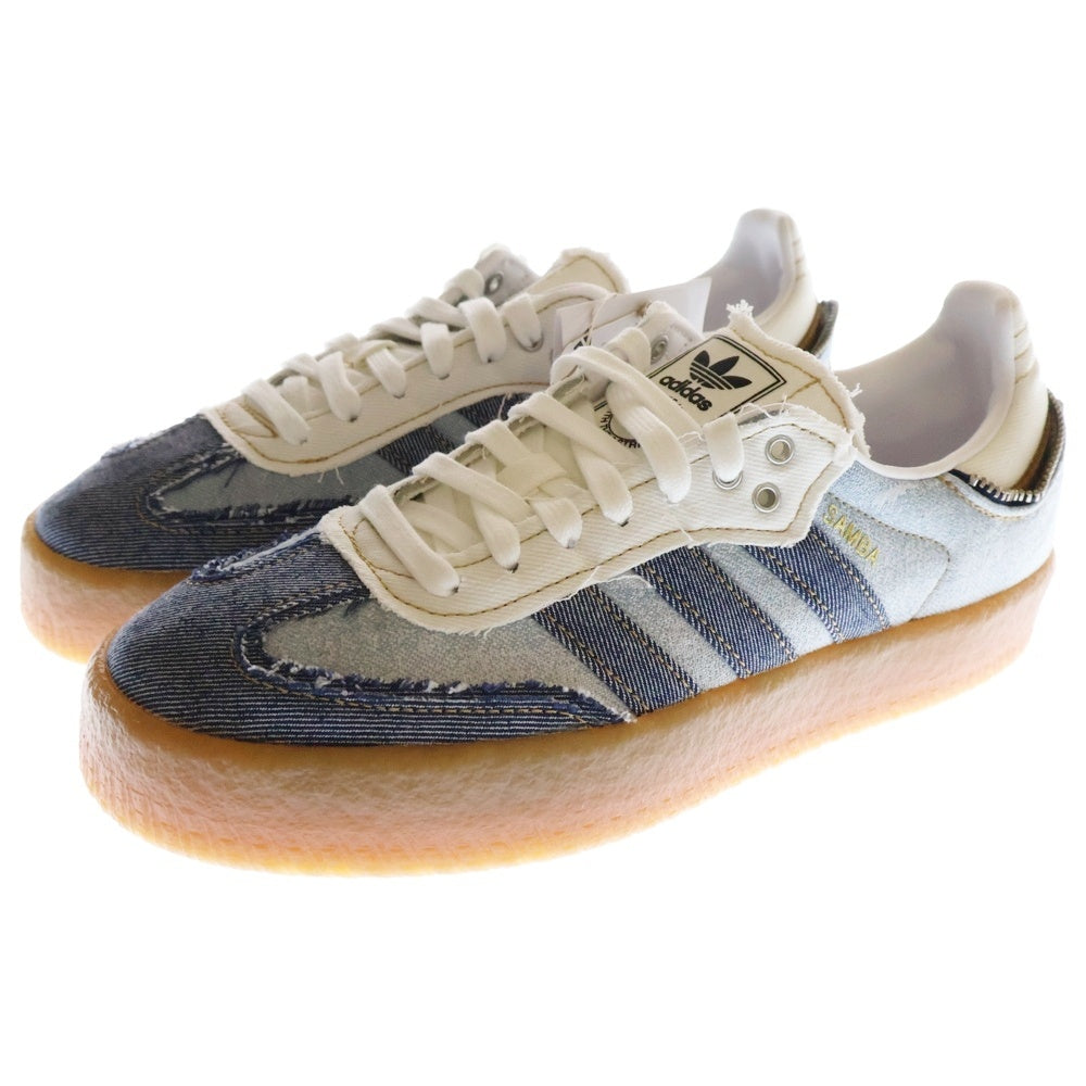 adidas(アディダス) ×atmos WMNS Sambae Denim アトモス ウィメンズ サンベイ デニム ローカットスニーカー II0001 インディゴ レディース