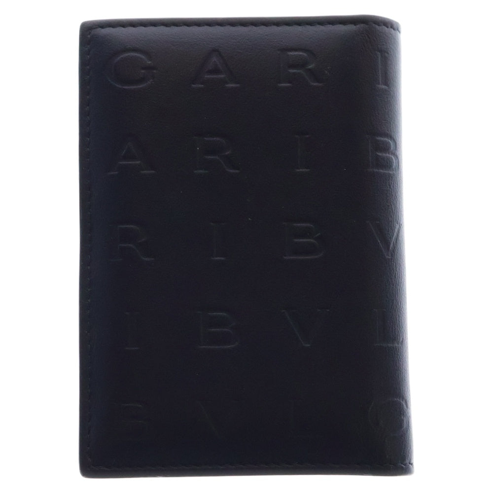 BVLGARI(ブルガリ) インフィニートゥム レザーカードケース ネイビー
