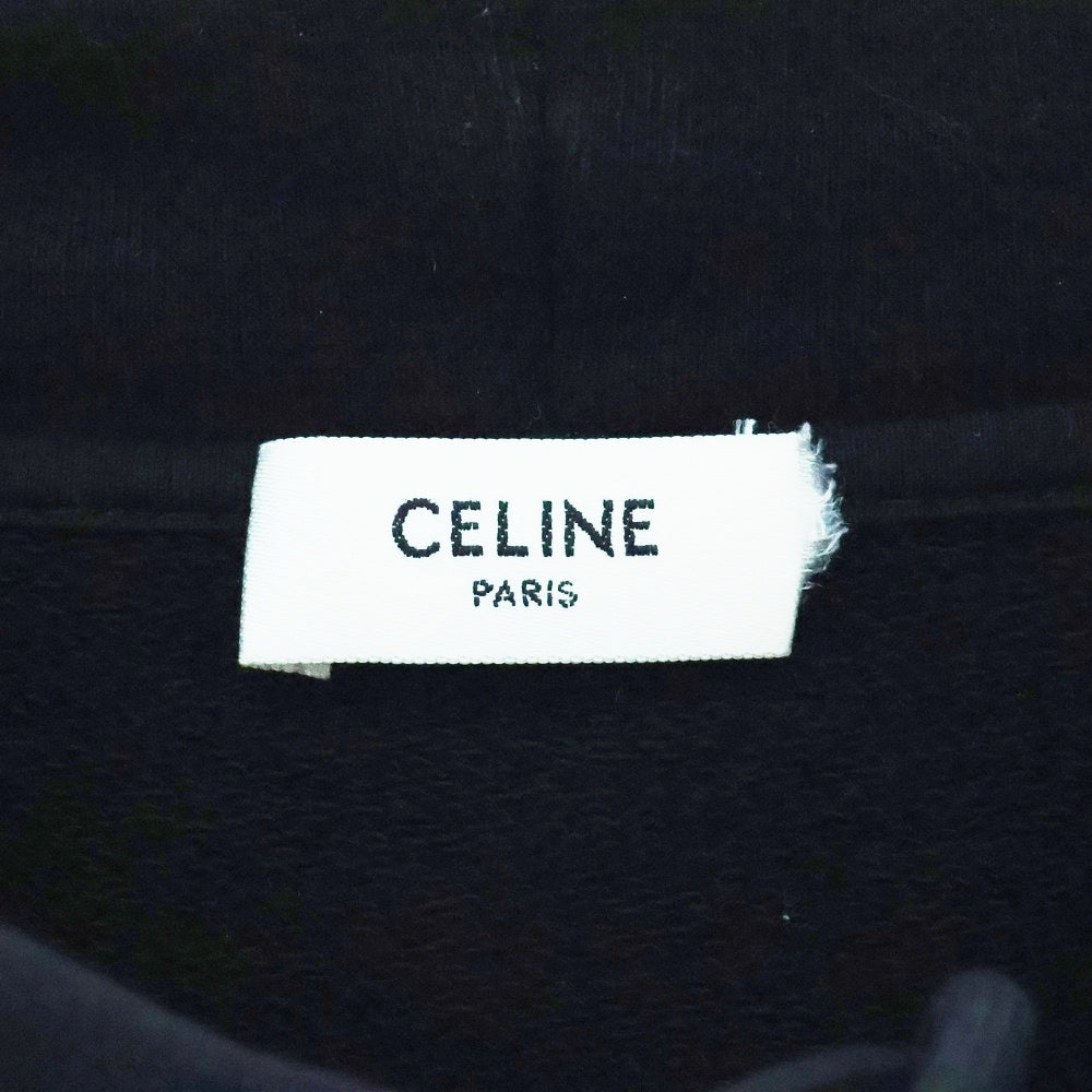 CELINE(セリーヌ) 22SS ×Paisley Verse アーティストエンブロイダリーフーディ プルオーバーパーカー ブラック 2Y608670Q