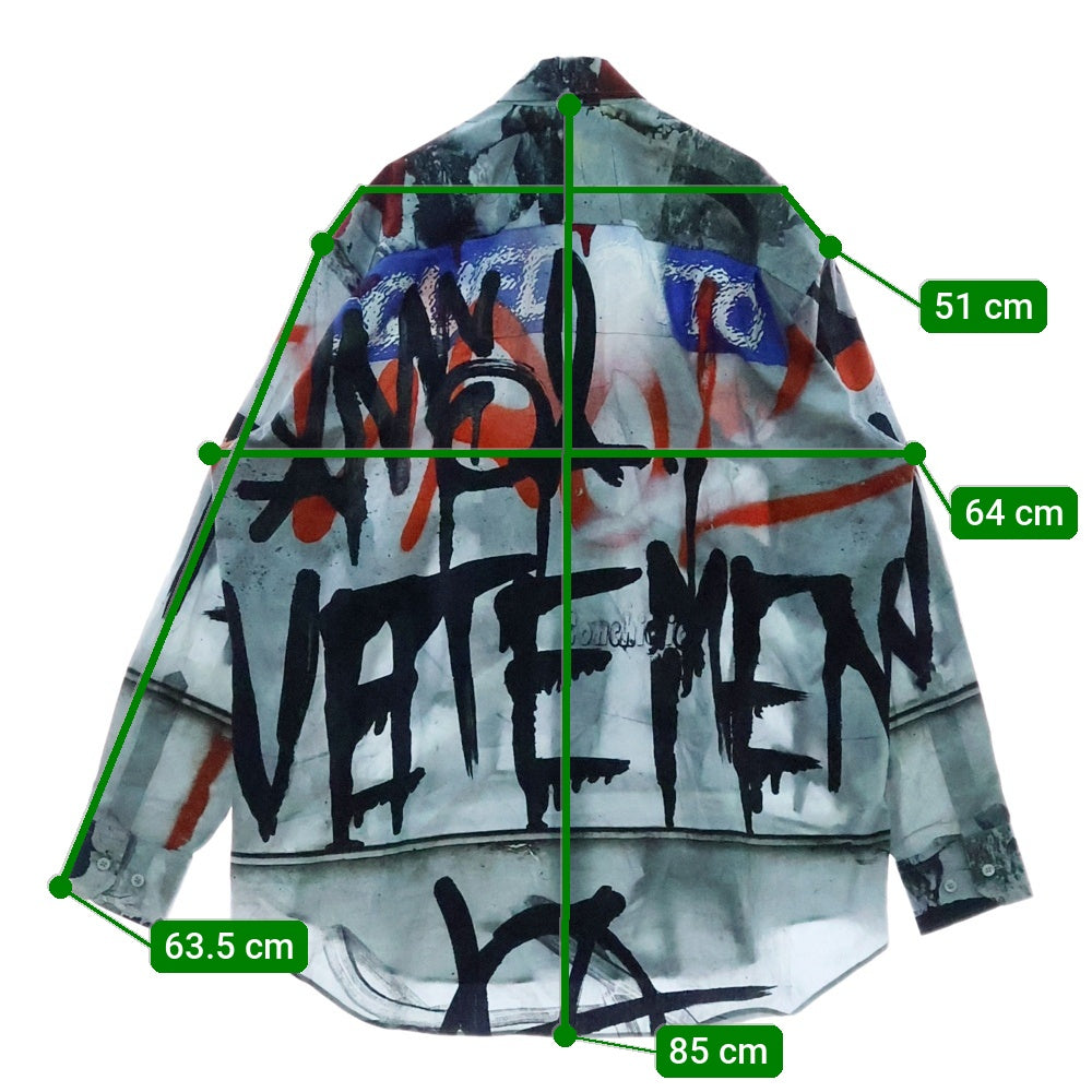 VETEMENTS(ヴェトモン) 23AW GRAPHIC LS SHIRT グラフィック 長袖シャツ UE54SH340G マルチ