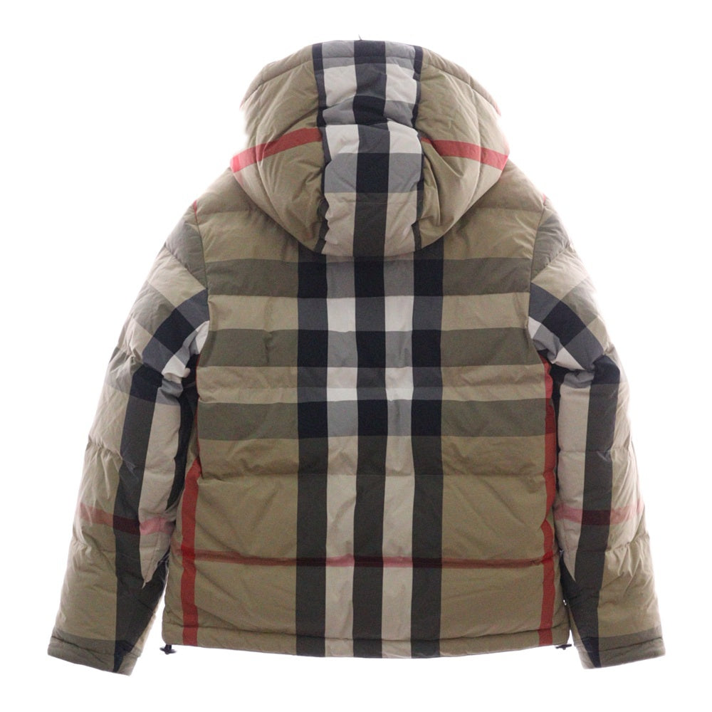 BURBERRY(バーバリー) ノバチェック フーディージップアップ ダウンジャケット 8033115 ベージュ