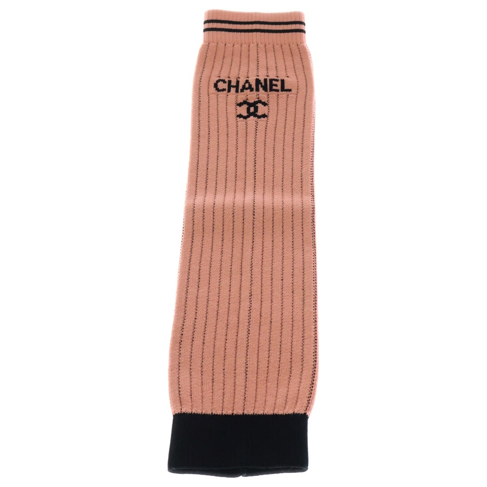 CHANEL(シャネル) 24C ココマーク ゲートル レッグウォーマー ピンク/ブラック レディース