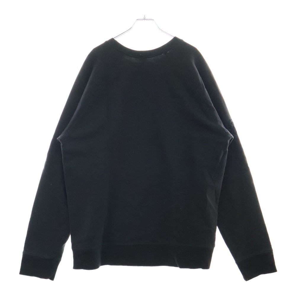 CHROME HEARTS(クロムハーツ) GRP Y NOT VERTICAL LOGO SWTSHRT ワイノット ヴァーティカルロゴ刺繍 クルーネックスウェットトレーナー グレー