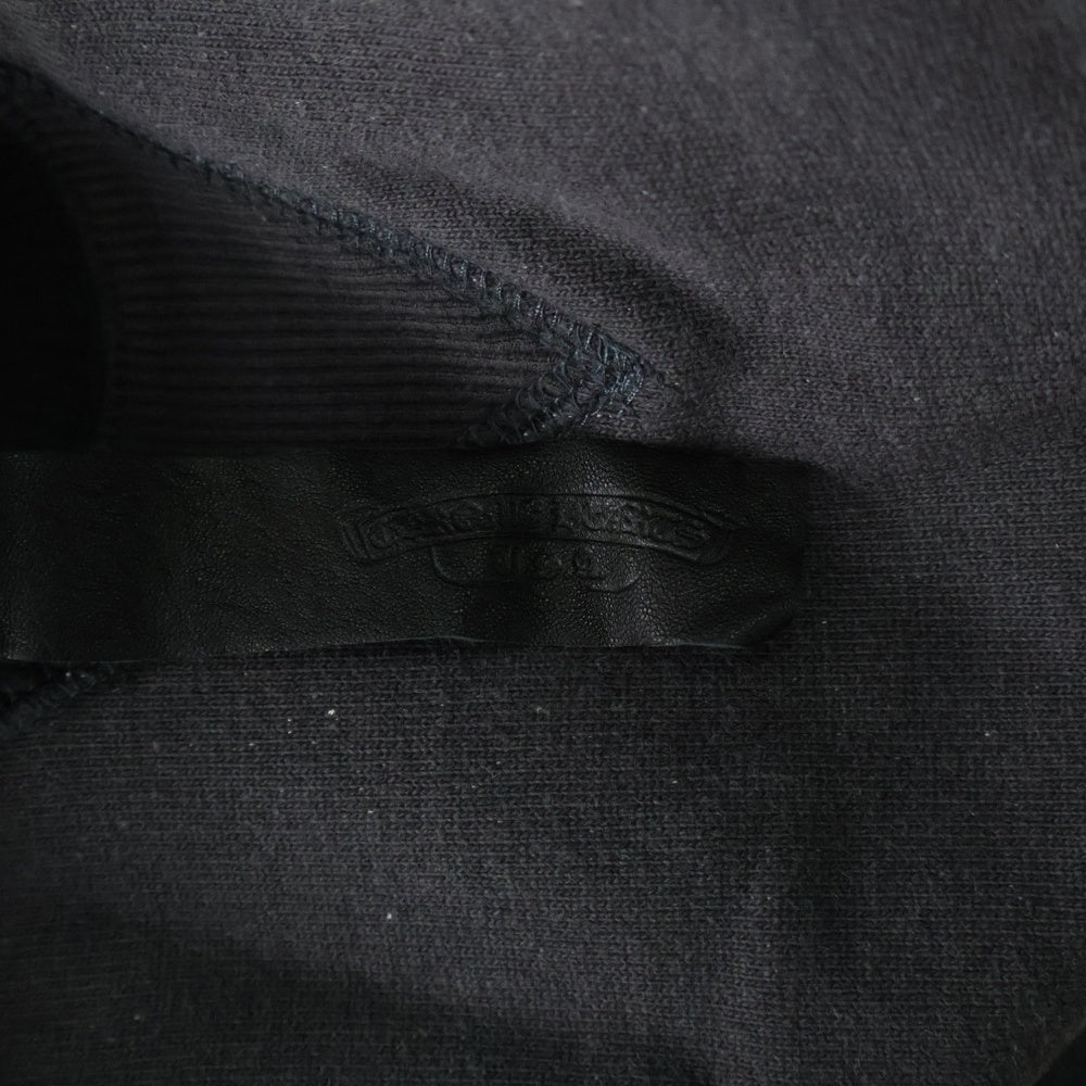 CHROME HEARTS(クロムハーツ) GRP Y NOT VERTICAL LOGO SWTSHRT ワイノット ヴァーティカルロゴ刺繍 クルーネックスウェットトレーナー グレー