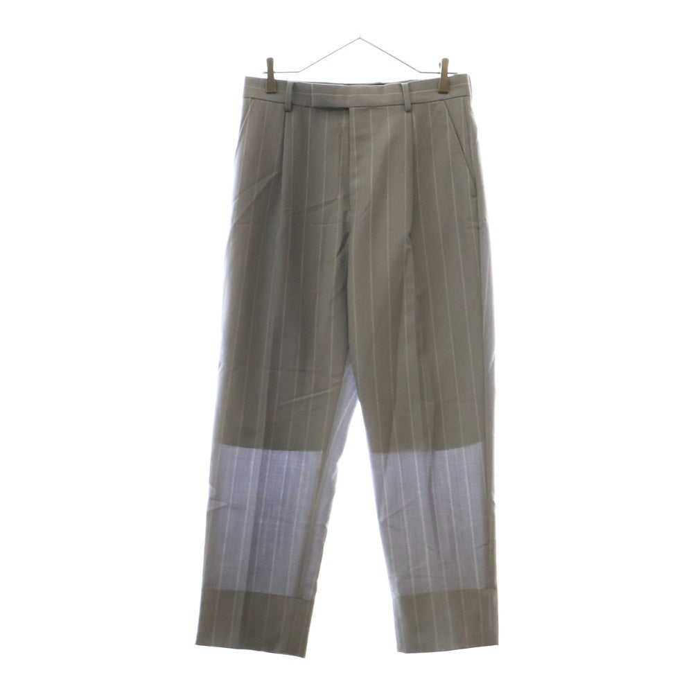 WACKO MARIA(ワコマリア) STRIPED PLEATED TROUSERS ストライプ プリーツ トラウザー パンツ 22FW-WMP-TR20 ライトブルー