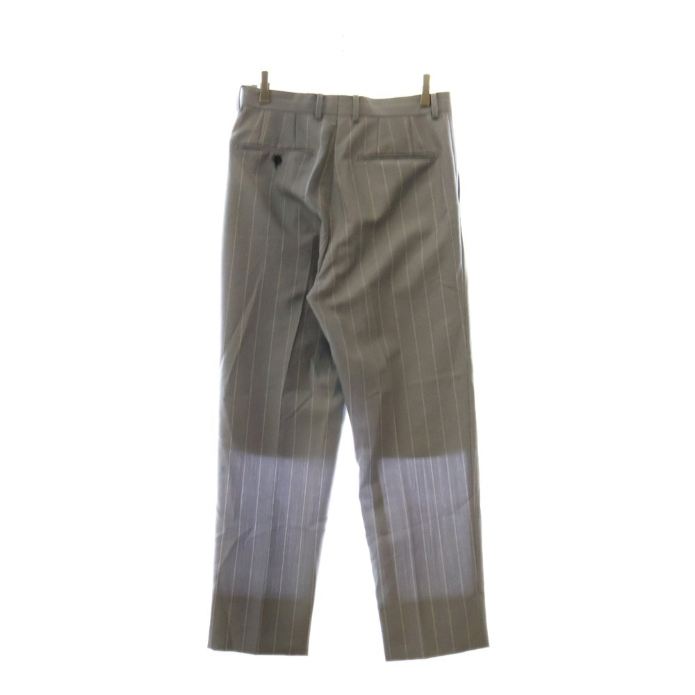 WACKO MARIA(ワコマリア) STRIPED PLEATED TROUSERS ストライプ プリーツ トラウザー パンツ 22FW-WMP-TR20 ライトブルー