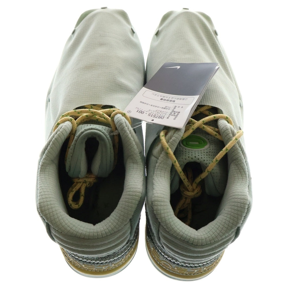 NIKE(ナイキ) ×トラヴィススコット Air Trainer 1 SP Grey Haze and Dusty Sage エアトレーナー1 SP グレーヘイズ アンド ダスティセージ ミッドカットスニーカー DR7515-001