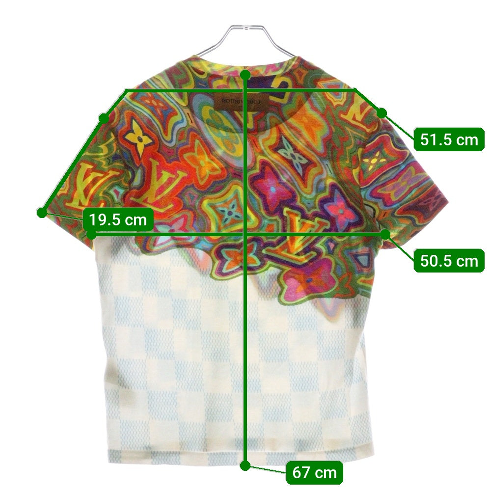 LOUIS VUITTON(ルイヴィトン) 21SS プリンテッドダミエLV 半袖Tシャツ カットソー RM211 NPG HKY74W