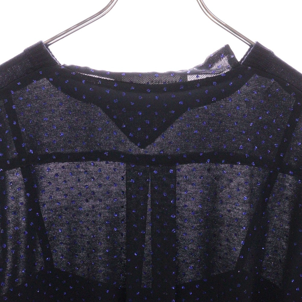 sacai luck(サカイ ラック) 15SS キャミソールドッキング バックレース クルーネックスウェットTシャツ 15SSLU928 ネイビー レディース