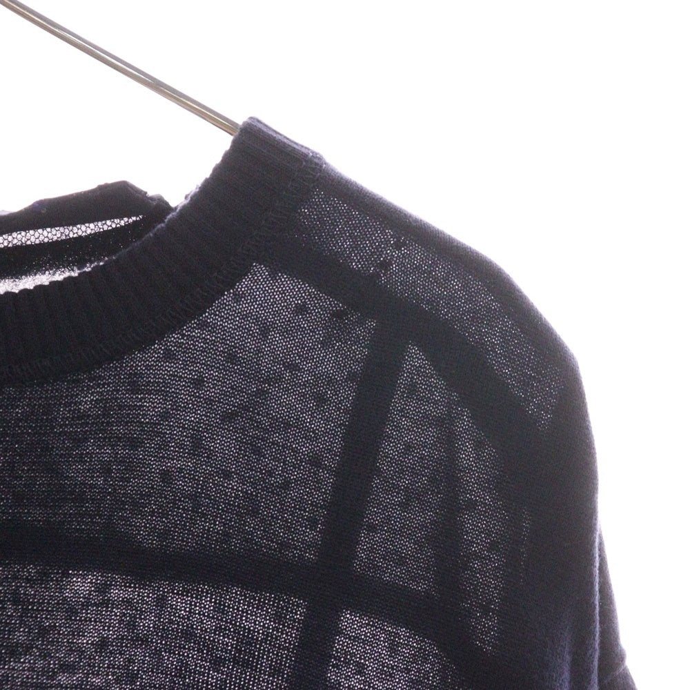 sacai luck(サカイ ラック) 15SS キャミソールドッキング バックレース クルーネックスウェットTシャツ 15SSLU928 ネイビー レディース