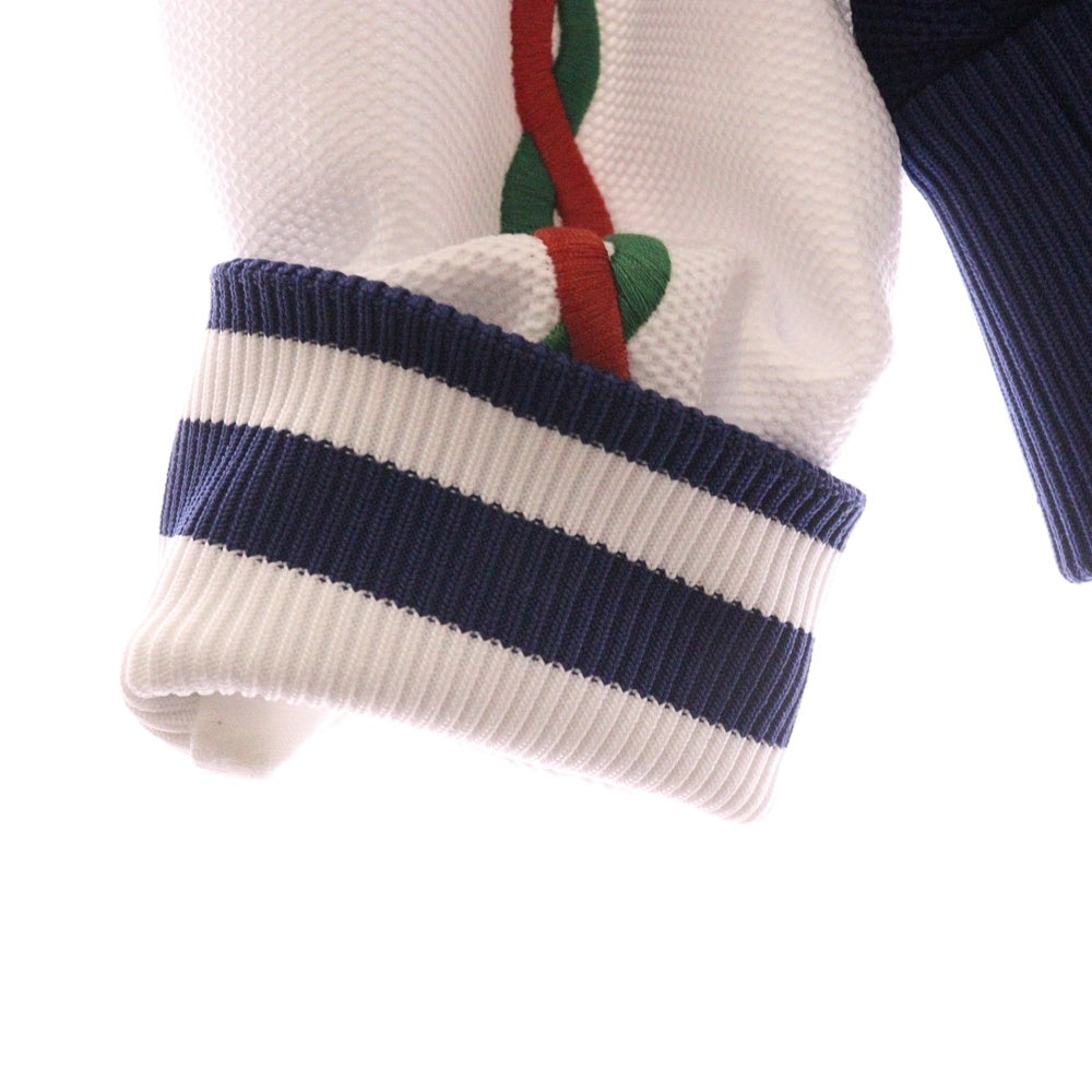 GUCCI(グッチ) インターロッキングG ジップアップ トラックジャケット ホワイト/ブルー 692125