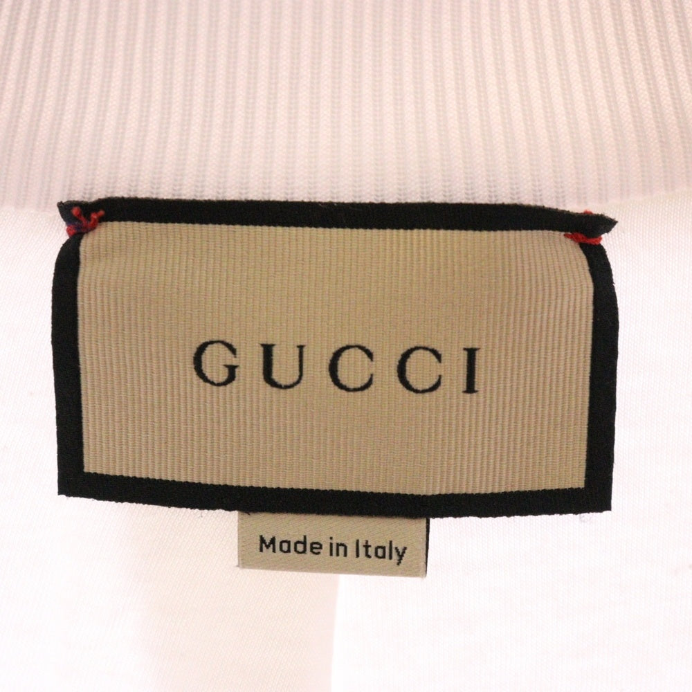 GUCCI(グッチ) インターロッキングG ジップアップ トラックジャケット ホワイト/ブルー 692125