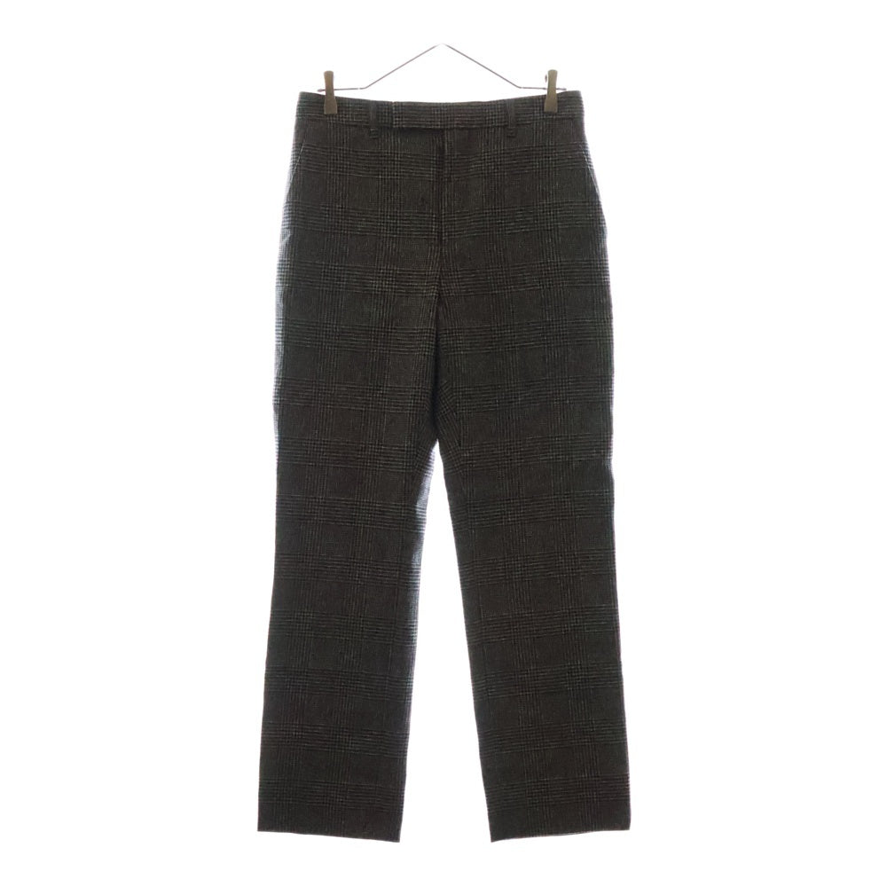 CELINE(セリーヌ) 24AW 千鳥格子 ウールスラックス ロングパンツ グレー 2P96A467V