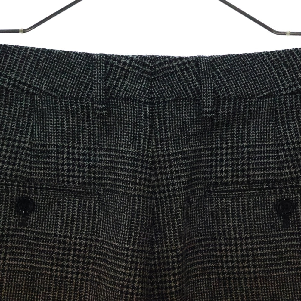 CELINE(セリーヌ) 24AW 千鳥格子 ウールスラックス ロングパンツ グレー 2P96A467V