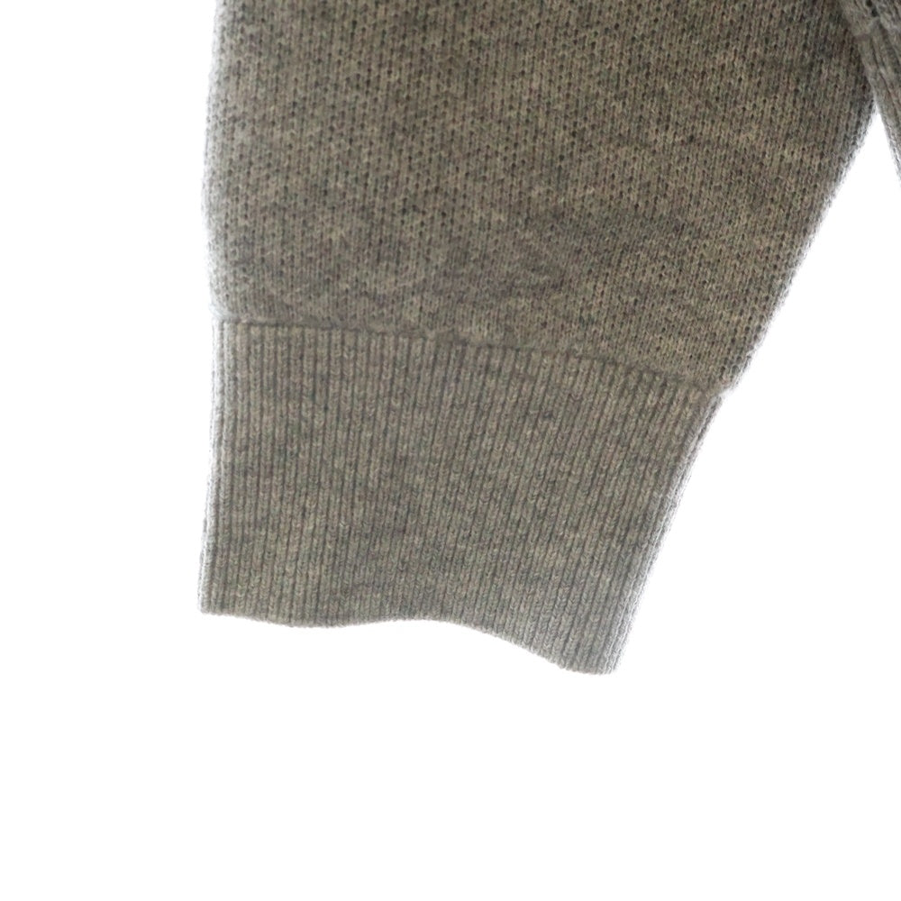 BURBERRY(バーバリー) ジャガードロゴ クルーネック ウールニットセーター 8063664 グレー
