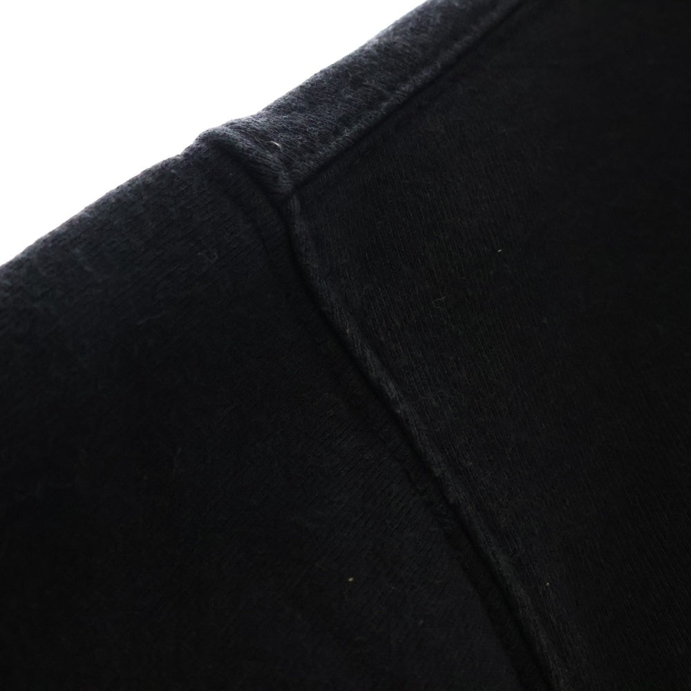 STUSSY(ステューシー) フロントロゴ刺繍 モックネック スウェットシャツ トレーナー ブラック