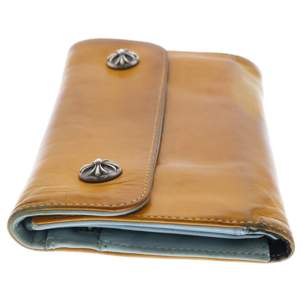 CHROME HEARTS(クロムハーツ) WAVE NOVELTY WALLET クロスボール ウェーブウォレット 財布 ブラウン