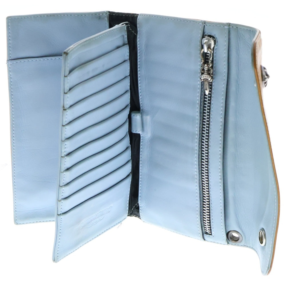 CHROME HEARTS(クロムハーツ) WAVE NOVELTY WALLET クロスボール ウェーブウォレット 財布 ブラウン