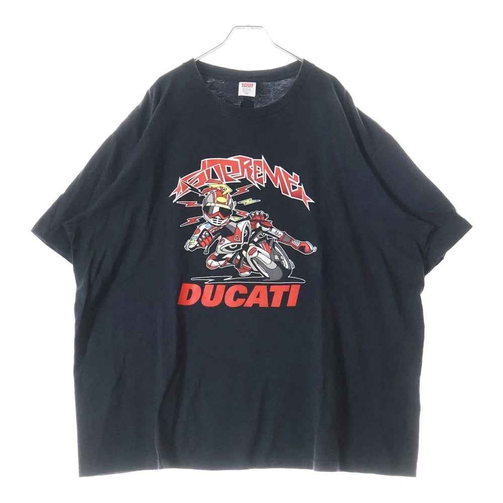SUPREME(シュプリーム) 24SS Ducati Bike Tee ドゥカティ バイク ロゴ クルーネック半袖Tシャツ ブラック