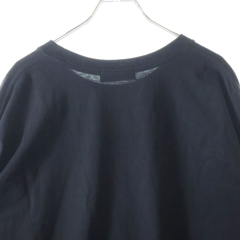 GOD SELECTION XXX(ゴッドセレクショントリプルエックス) フロント プリントデザイン クルーネック 長袖Tシャツ ブラック