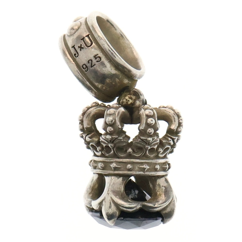 Justin Davis(ジャスティンデイヴィス) CROWNLET PENDANT クラウンレット ブラックジルコニア ネックレストップ SPJ565 シルバー
