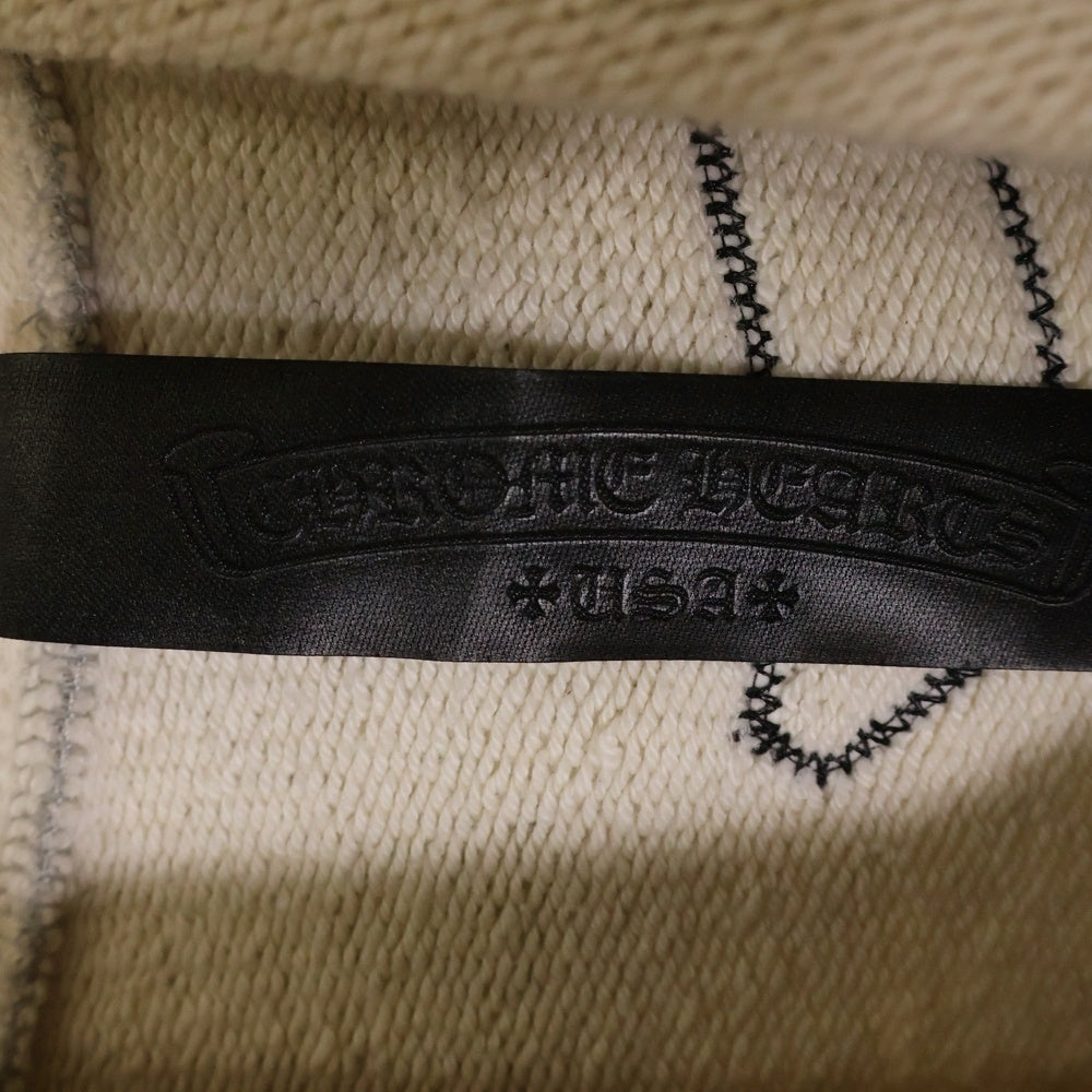 CHROME HEARTS(クロムハーツ) バックCH フェルト セメタリークロスパッチ プルオーバーパーカー グレー