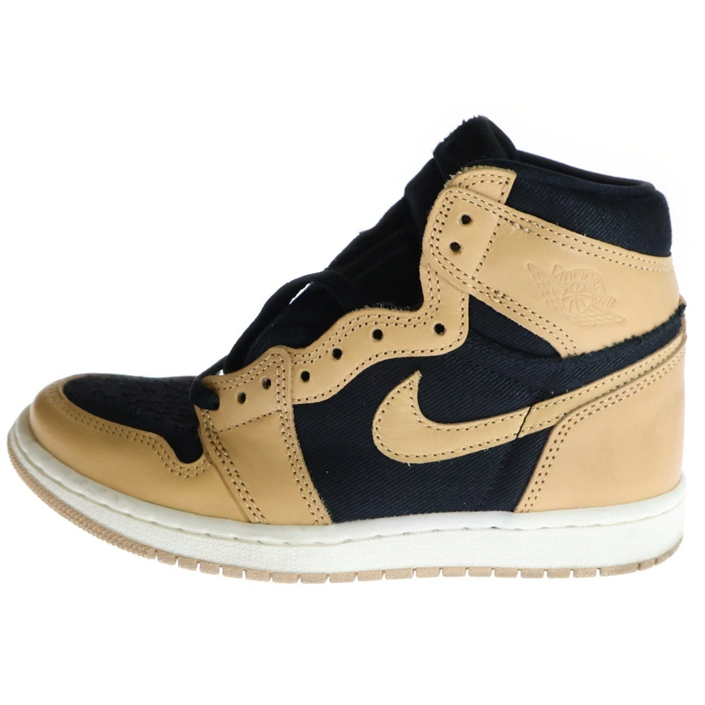 NIKE(ナイキ) AIR JORDAN 1 RETRO HIGH OG 555088-202 エア ジョーダン 1 レトロ ハイカット スニーカー US5/23.5cm ベージュ/ブラック