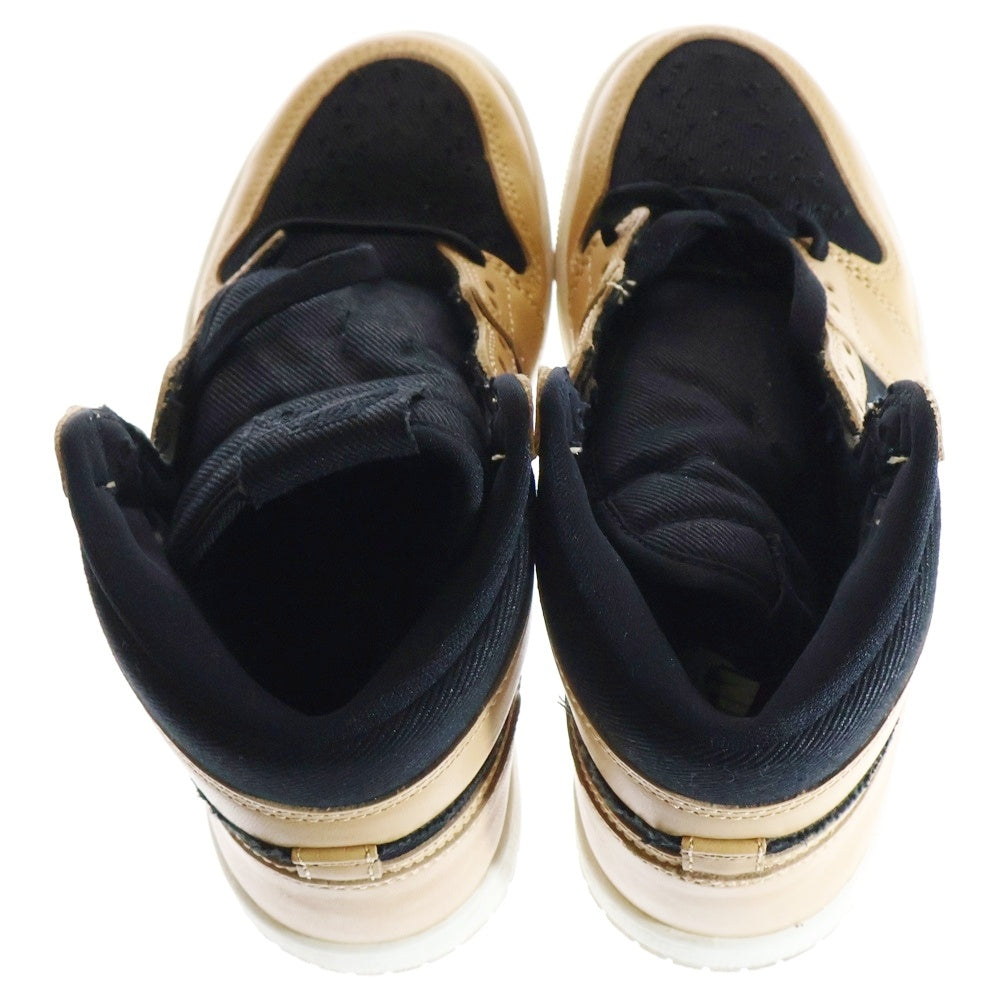 NIKE(ナイキ) AIR JORDAN 1 RETRO HIGH OG 555088-202 エア ジョーダン 1 レトロ ハイカット スニーカー US5/23.5cm ベージュ/ブラック