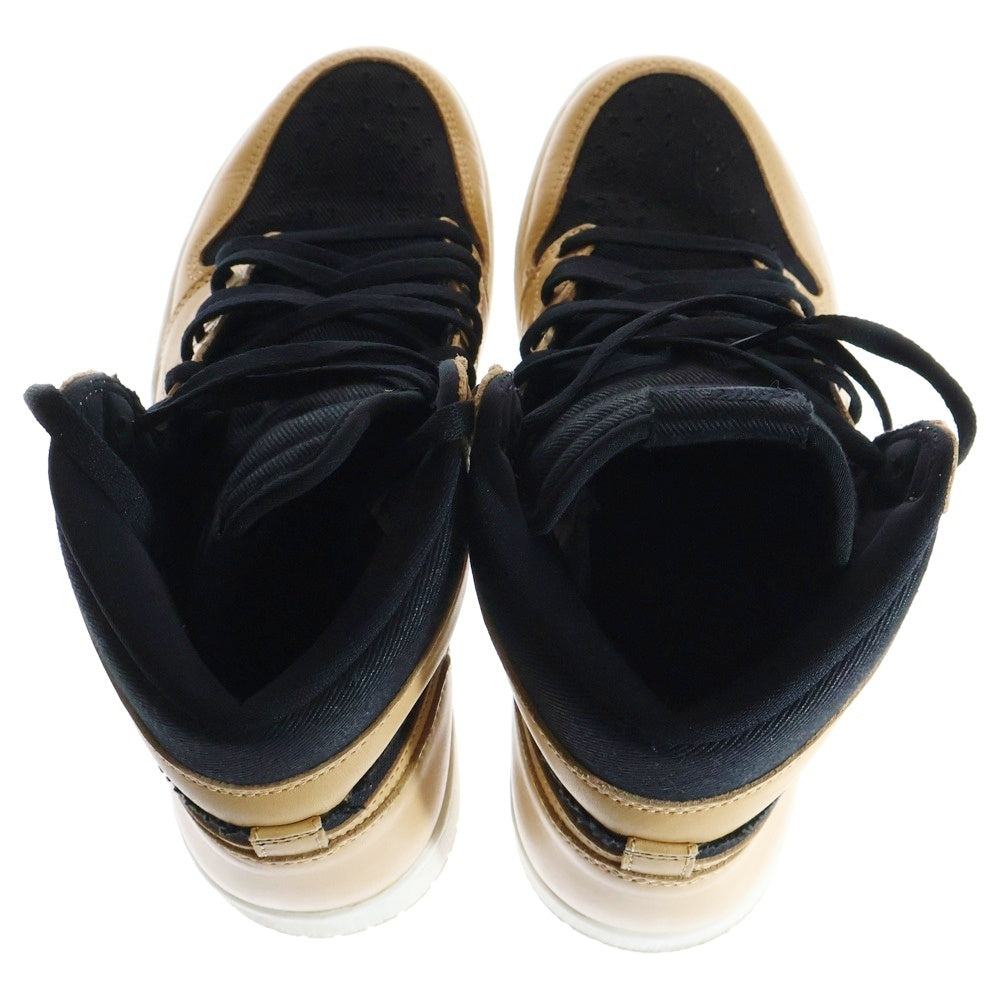 NIKE(ナイキ) AIR JORDAN 1 RETRO HIGH OG Vachetta Tan エアジョーダン1 バケッタ タン ハイカットスニーカー 555088-202 ブラック/ベージュ US10/28cm